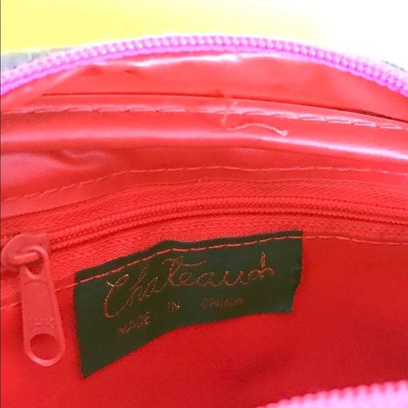 Vintage 90s color block quilted chain link purse - Picture 7 of 8